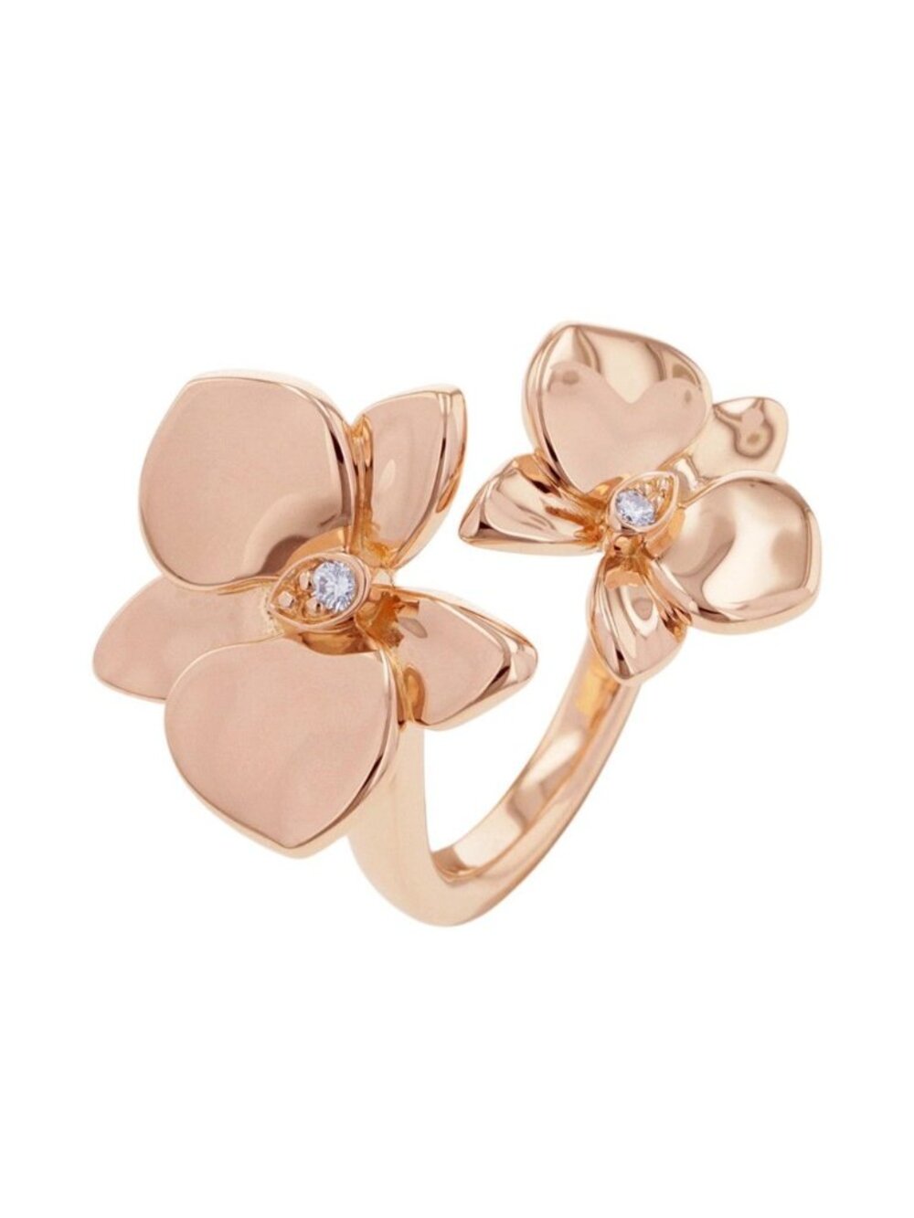 Cartier Ring Carre S Dorkide Pal Diamond 18k Pink Gold